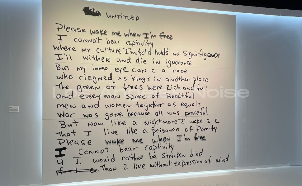 Untitled poem written by Shakur at 18 - Begins Please wake me when I'm free I cannot bear captivity